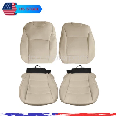 New Front Both Bottom Top PERF Leather Seat Cover TAN For 15-19 Subaru Outback Foto 1 de 4