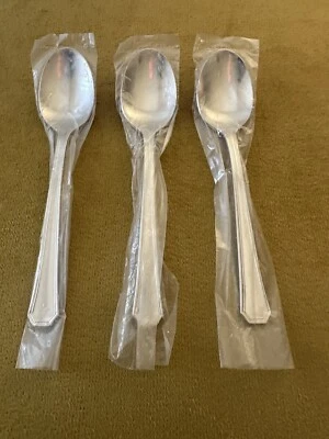 (3) Three Towle Beacon Hill Pattern Stainless Teaspoons Korea NEW - Image 1 of 4
