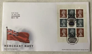 GB QEII 2013 Merchant Navy Prestige Machin Pane RM FDC Tallents House SHS - Bild 1 von 4