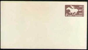 US. U543. 4c. Pony Express Centennial Issue, #6 Regular Envelope. MNH. 1960 - Picture 1 of 1