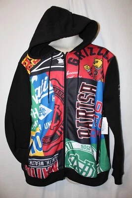 Hombres Parroquia Nación Polar Sudadera con Capucha Chaqueta L Nuevo con Etiquetas Estilo Universitario Gráficos Negro Foto 1 de 3