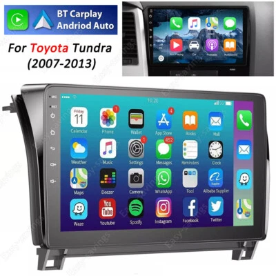 Radio estéreo para coche CarPlay 10,1"" Android 15 para Toyota Tundra 07-13 Sequoia 08-18 Foto 1 de 4