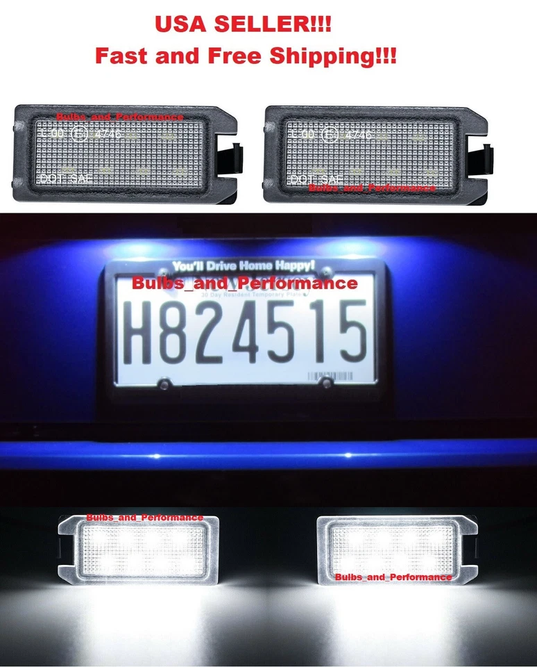 Luces LED de matrícula para Jeep Grand Cherokee Compass Fiat 500 Foto 1 de 3