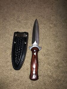 Western W77 Fixed Blade Boot Knife w/sheath Mint