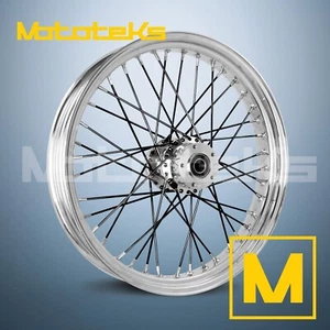 21X2.15 40 SPOKE WHEEL STAINLESS FOR HARLEY SPORTSTER DYNA FRONT RIM (TR) - Bild 1 von 5