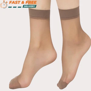 10 Pairs Of Short Stockings Silky & Durable Soft Ankle High Stockings for Women - Picture 1 of 17
