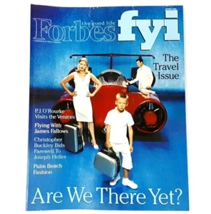 Forbes FYI magazine Vintage Spring 2000 The Travel Issue Palm Beach Fashion - Picture 1 of 7