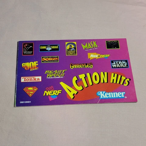 1995 Hasbro Kenner Insert Booklet Action Hits Batman Star Wars Gargoyles Gi Joe Cover
