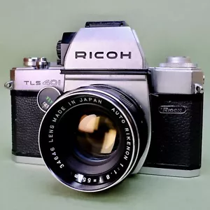 Ricoh TLS 401 35mm SLR Twin Finder Camera With Rikenon 55mm 1.8 Lens, Rebuilt! - Picture 1 of 8