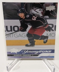 2023-24 Upper Deck Series 2 Young Guns #483 Samuel Knazko Columbus Blue Jackets - Picture 1 of 2