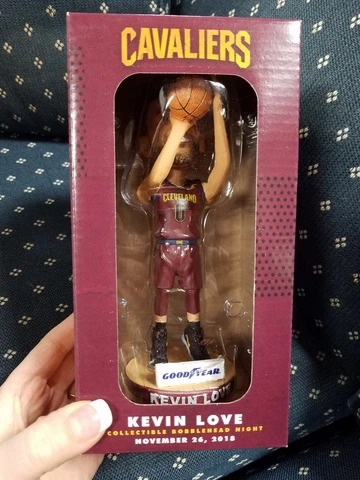 Cleveland Cavaliers Kevin Love Bobblehead SGA 11/26/18 Cavs Goodyear Q Cover