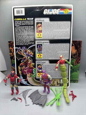 Vintage GI Joe hasbro Cobra-La Team Complete Action Figure 1987 filecard Cover