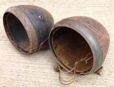 GUÍA 682-C CUBOS FAROS Par Original Accesorio Vintage Varilla Personalizada Foto 1 de 4