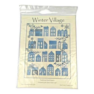 Winter Village 2017 Laundry Basket Quilts Pattern | Applique Block of the Month - Image 1 of 4