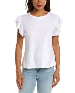 Vince Camuto Tiered Ruffle T-Shirt Women's  Xs - Picture 1 of 3