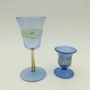 2 x Likörglas in blau Lauscha - Bimini - Bild 1 von 3