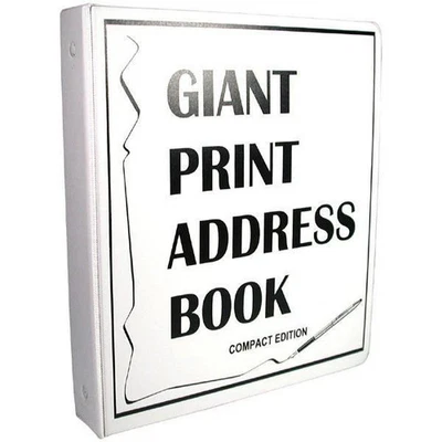 Libreta de direcciones con impresión gigante de edición compacta para baja visión Foto 1 de 4