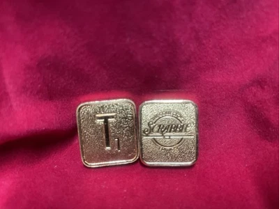 Franklin Mint Scrabble 24K Gold Replacement Tile Letter T - Image 1 of 3