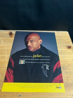 Chaqueta vintage del equipo de la NFL Kareem Abdul-Jabbar Atlanta Falcons 1993 impresión 8x11 Foto 1 de 2