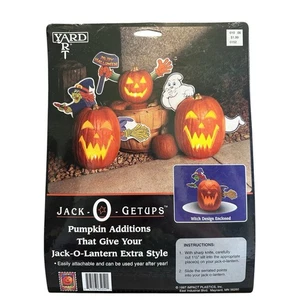 VINTAGE HALLOWEEN 1997 JACK O GETUPS IMPACT WITCH PUMPKIN ADDITIONS JACK LANTERN - Picture 1 of 2