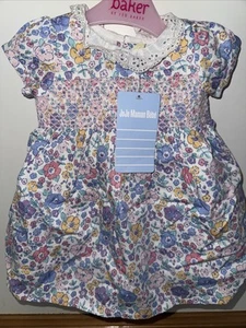 Jojo Maman Bebe Age 0-3 Months Summer Dress Matching Pants - Picture 1 of 8