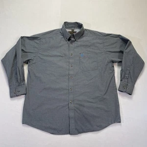 Ariat Pro Series Hemd Herren XL Blau Button Down Langarm Cowboy Western - Bild 1 von 17