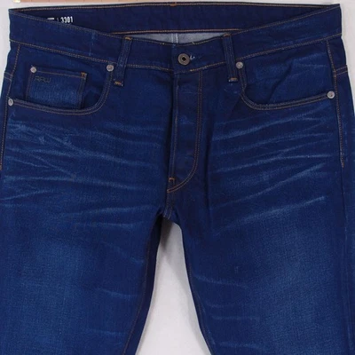 Herrens G-Star 3301 TAPERED Regular Elasthan Blau Jeans W36 L32 - Bild 1 von 4