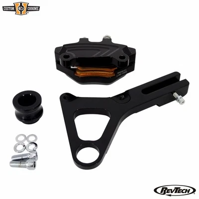 Kits de montaje de pinza de freno de disco trasera negra aptos para Harley Dyna FXD 2006-2007 Foto 1 de 3