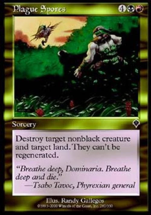Plague Spores -Foil Medium Play MTG Invasion - Image 1 of 1