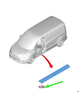 FORD TRANSIT CONNECT MK2 Front Door Scuff Plate Trim 2552934 NEW GENUINE - Picture 1 of 2