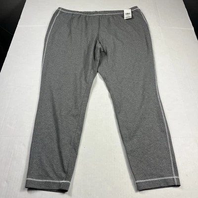 Leggings Eileen Fisher no tornozelo cinza conforto elástico casual malha puxar 1X nova com etiquetas - Imagem 1 de 4