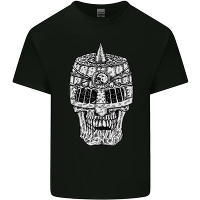 Skull Helmet Medieval Fantasy Knight Kids T-Shirt Childrens - Image 1 of 4