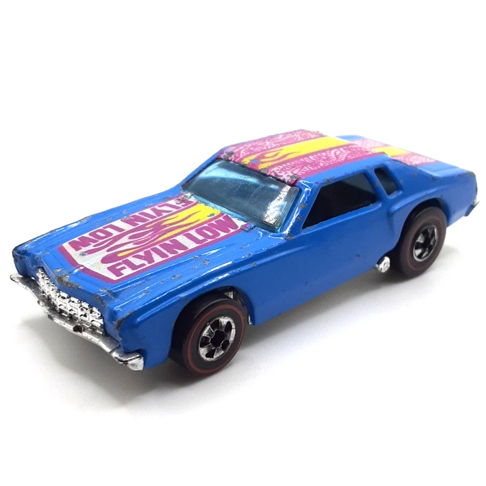 Hot Wheels Redline Monte Carlo Lowdown Flyin Low Car 1974 azul hecho en Hong Kong Foto 1 de 4