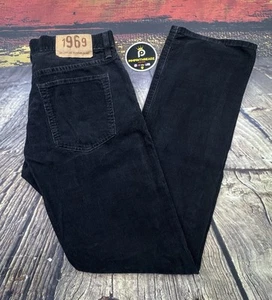 Vintage Gap Corduroy Pants Men’s 30x32 Black Low Rise Chino Straight Cords y2k - Picture 1 of 16
