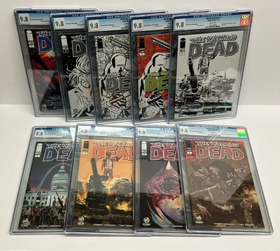 Lot of 9 ** The Walking Dead #1 Comics ALL GRADED CGC 9.8 - Image 1 of 4