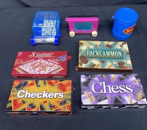 6 Traveling Mini Games Boggle, Scrabble, Checkers, Chess, & Etch A Sketch - Picture 1 of 9