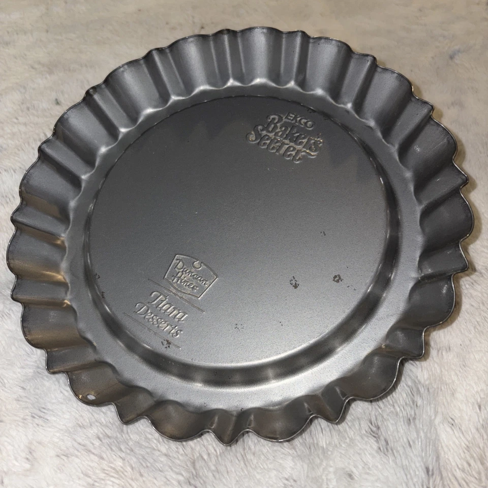 1 ~Tiara de Postre Ekco Baker's Secret Duncan Hines De Colección Tarta Acanalada Quiche Foto 1 de 3