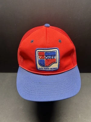 SOMBRERO SNAPBACK ROJO AZUL VINTAGE NUEVO SIN ETIQUETAS CARQUEST CAR QUEST NFL SPORTS SPECIALTIES Foto 1 de 4