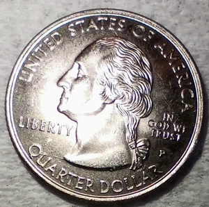 1999 P New Jersey State Quarter Die Crack Error Obverse  - Picture 1 of 3
