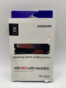 Samsung 990 PRO 2TB M.2 NVMe Internal SSD with Heatsink MZ-V9P2T0 - Afbeelding 1 van 2