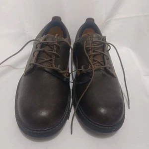 New Caterpillar Inherit Steel Toe Oxford Ergo Shoes Brown P90472 Ex Slip Resist - Picture 1 of 5