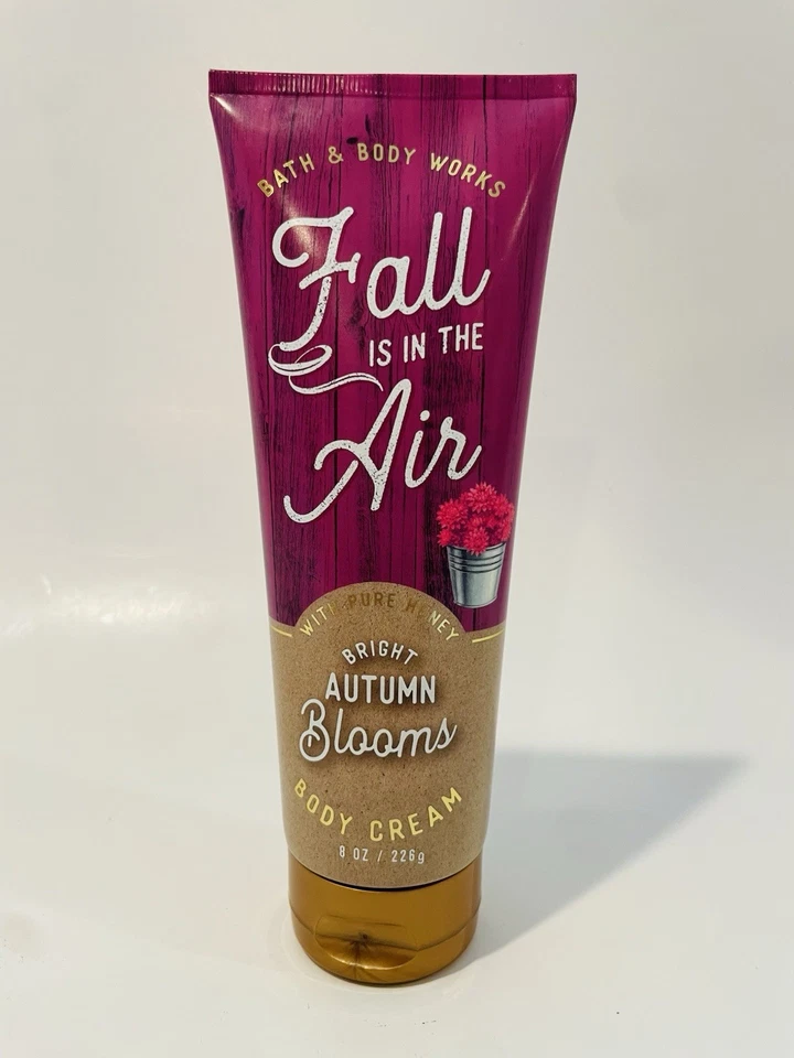 Bath & Body Works Bright Autumn Blooms 8 Oz Cream Lotion Pure Honey Bergamot