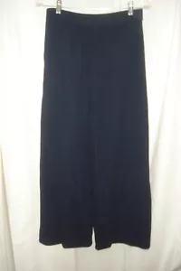 St. John Collection By Marie Gray Womens Navy Blue Knit Elastic Band Pants Sz 10 - Picture 1 of 5