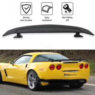 46"Rear Trunk Spoiler Matte Black GT-Style Racing Wing For Chevy Corvette C6 Z06 Foto 1 de 4
