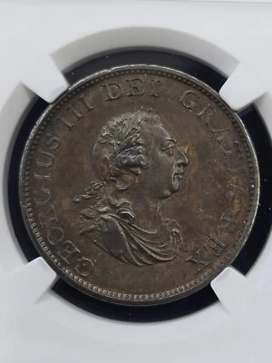 1799SOHO Great Britain 1/2 Penny NGC AU Details Excellent Strike - Image 1 of 4
