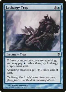 LETHARGY TRAP X 4 E/X+ ZENDIKAR MAGIC THE GATHERING - Picture 1 of 1