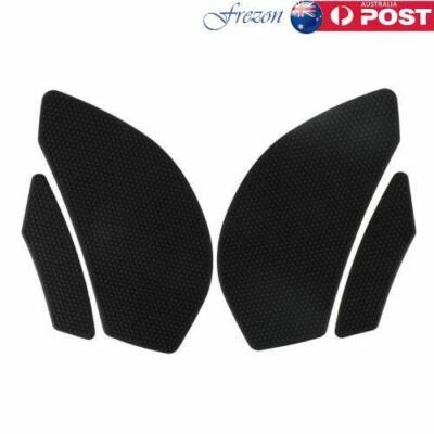 4x Side Tank Traction Grips Pads Fit for Kawasaki ZX6R Ninja ZX600/636 09~19 AU - image 1 of 4