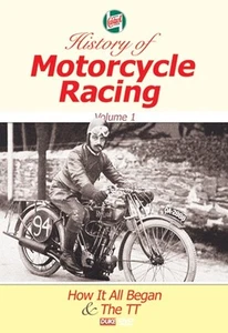 HISTORY OF MOTORCYCLE RACING VOL. 1 DVD. TT RACES ETC. 62 MIN. DUKE VIDEO 1652N - Imagen 1 de 1