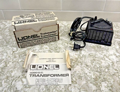 Vintage Lionel Trainmaster Transformer 6-4060 O & O27 Gauge Paperwork Untested - Image 1 of 4