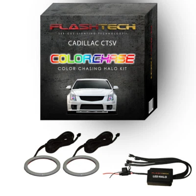 Kit Dream Color Chasing Dynamic LED Halo para faros Cadillac CTS 2008-2015 Foto 1 de 4